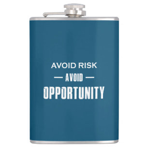 Vermeiden Sie Chancen. Flachmann