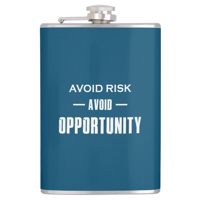 Vermeiden Sie Chancen. Flachmann (Vorderseite)