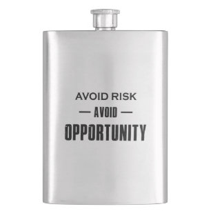 Vermeiden Sie Chancen. Flachmann