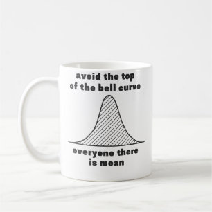 Vermeiden Sie die Spitze der Gaußkurve. Jeder dort Kaffeetasse