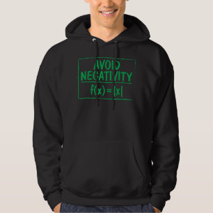 Vermeiden Sie Negativität Funny Math Problem Engin Hoodie