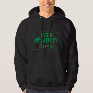 Vermeiden Sie Negativität Lustiges Matheproblem In Hoodie
