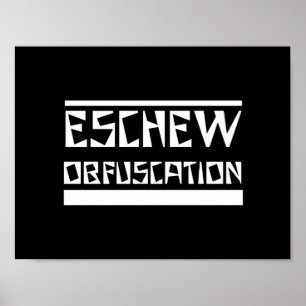 Vermeiden Sie Verwirrung Poster