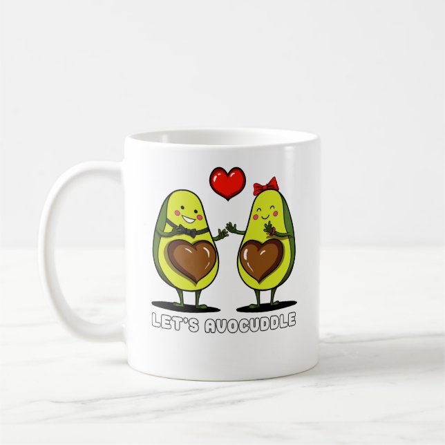 Vermeiden wir Niedlichen Avocado Vegan Joke Kaffeetasse (Links)