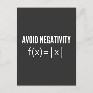 Vermeidung der Gleichung der Negativitätsmathemati Postkarte