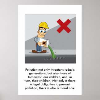 Vermeidung von Umweltverschmutzung 001 Poster