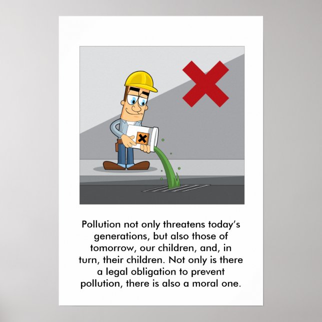 Vermeidung von Umweltverschmutzung 001 Poster (Vorne)