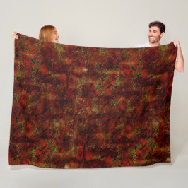 Vermelho forte esfolado sobre o cinza áspero fleecedecke