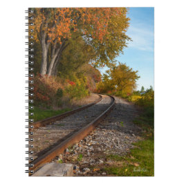 Vermerknotizbuch, Foto einer Eisenbahn Notizblock