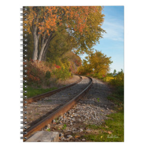 Vermerknotizbuch, Foto einer Eisenbahn Notizblock