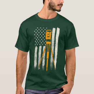 Vermesser-Geschenke Landvermessungsdesign auf der T-Shirt