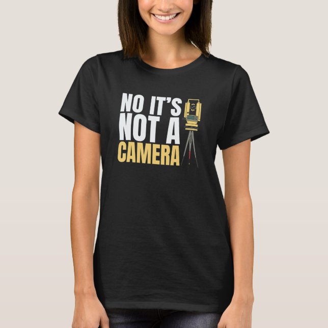 Vermesser Landvermessung Theodolit Kartograf Ge T-Shirt (Vorderseite)