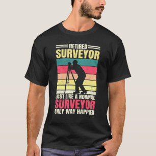 Vermesser Ruhestand Landvermessung Retro Vintage R T-Shirt