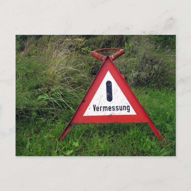 Vermessung Postkarte (Vorderseite)
