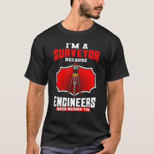 Vermessungsingenieur Bodenwertgutachter Kartograf T-Shirt