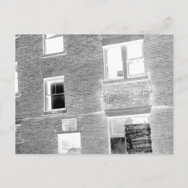 Vermietete Wohnung - negativ Postkarte (Vorderseite)