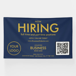 Vermietung moderner Gold Business Logos QR Code Na Banner