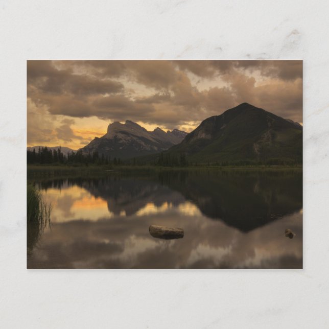Vermilion Lakes Sunset Postkarte (Vorderseite)