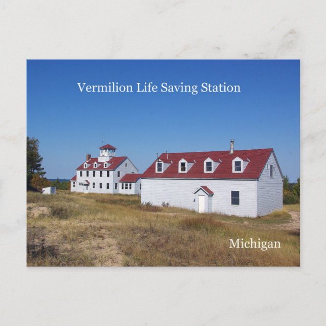 Vermilion Life Rettend Station Postkarte (Vorderseite)