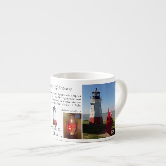 Vermilion Lighthouse Espresso Tasse (Vorderseite Rechts)