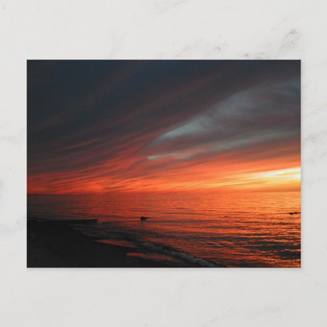 Vermilion Sunset 062907 Postkarte (Vorderseite)