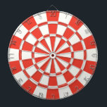 Vermilion und weiß dartscheibe<br><div class="desc">Vermilion und White Dart Board</div>