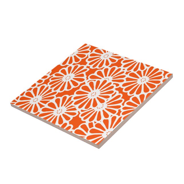 Vermillion Asian Moods Floral Fliese (Seite)