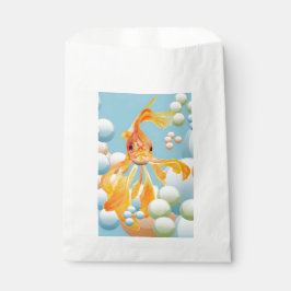 Vermillion Goldfish in Pastelblase Wasser Geschenktütchen