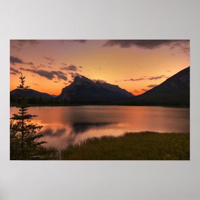 Vermillion Lakes Sunset Poster (Vorne)