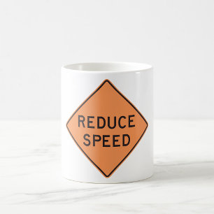 Vermindern Sie die Geschwindigkeit Orange Diamant- Kaffeetasse