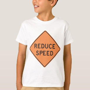 Vermindern Sie die Geschwindigkeit Orange Diamant- T-Shirt