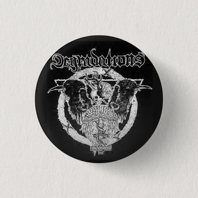 Verminderung-Kleiner Vogelscheuche-Knopf Button (Vorderseite)