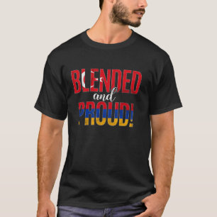 Vermischte und stolze Staatsangehörigkeit halb tür T-Shirt