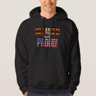Vermischte und stolze Staatsangehörigkeit Halb Uga Hoodie