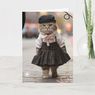 Vermisse Dich Katzen-Grußkarte Karte