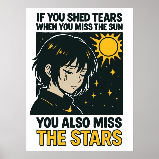 Vermisse die Sterne Poster (Vorne)