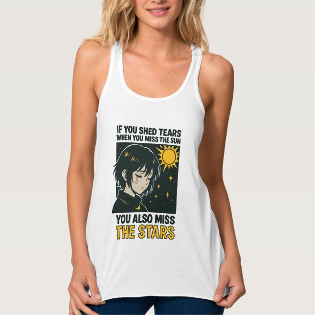 Vermisse die Sterne Tank Top (Vorderseite)