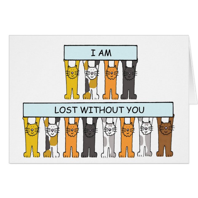 Vermisst Cartoon Katzen (Vorderseite (Horizontal))