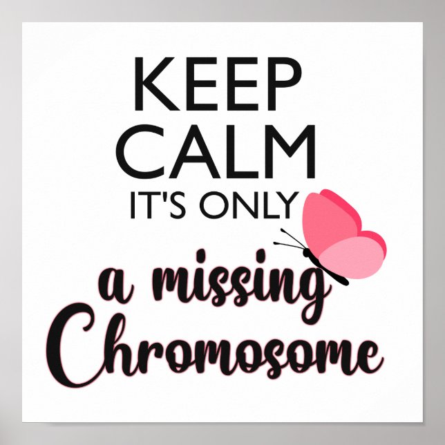 Vermisst-Chromosom-Turner-Syndrom Poster (Vorne)