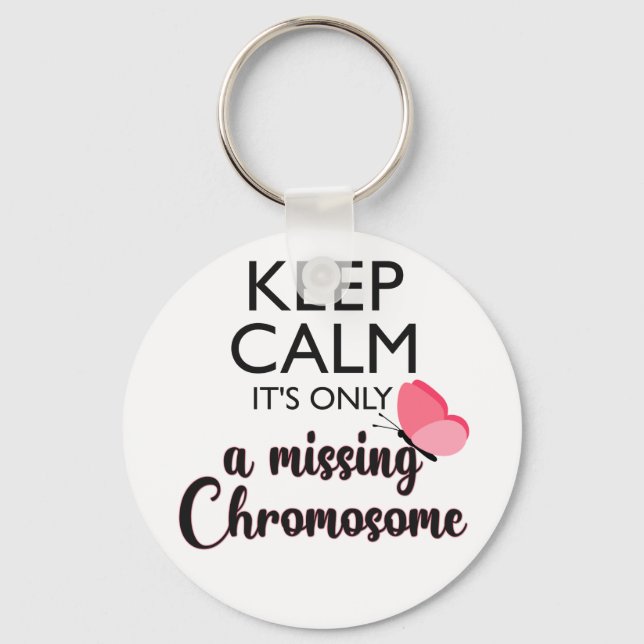 Vermisst-Chromosom-Turner-Syndrom Schlüsselanhänger (Vorderseite)