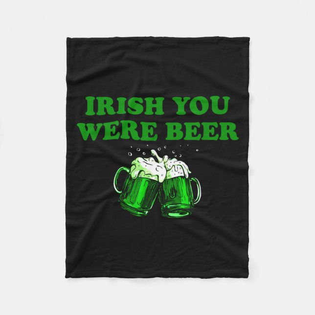 Vermisst Du war Bier, Lustiges Bier St Patricks Da Fleecedecke (Vorderseite)