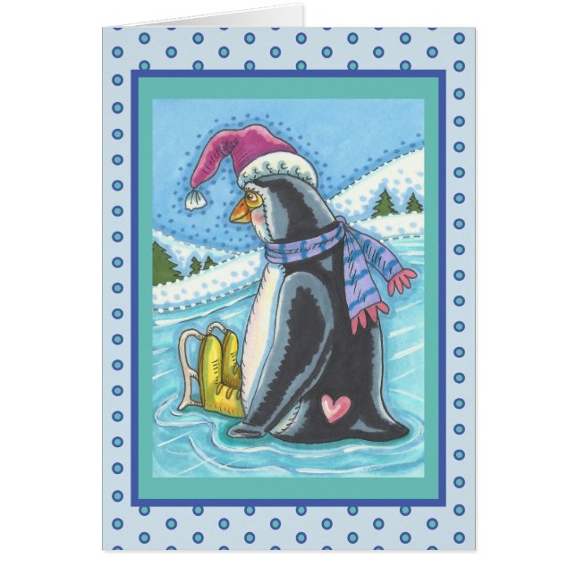 VERMISST IHNEN LANGJÄHRIGE PENGUIN FERIENKARTE V (Vorne)