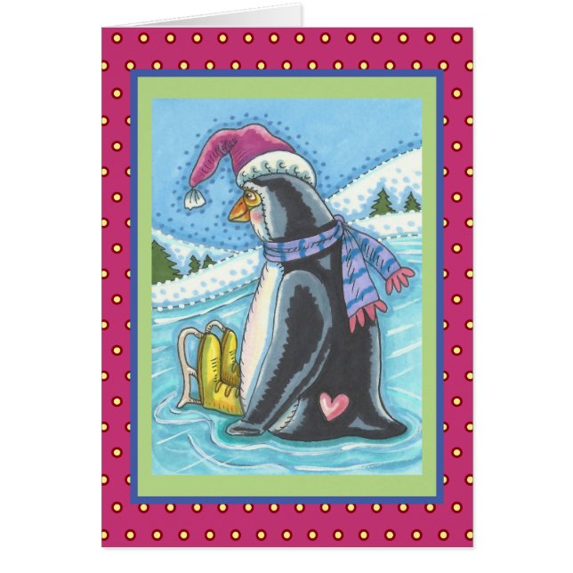 VERMISST IHNEN LANGJÄHRIGE PENGUIN FERIENKARTE V (Vorne)