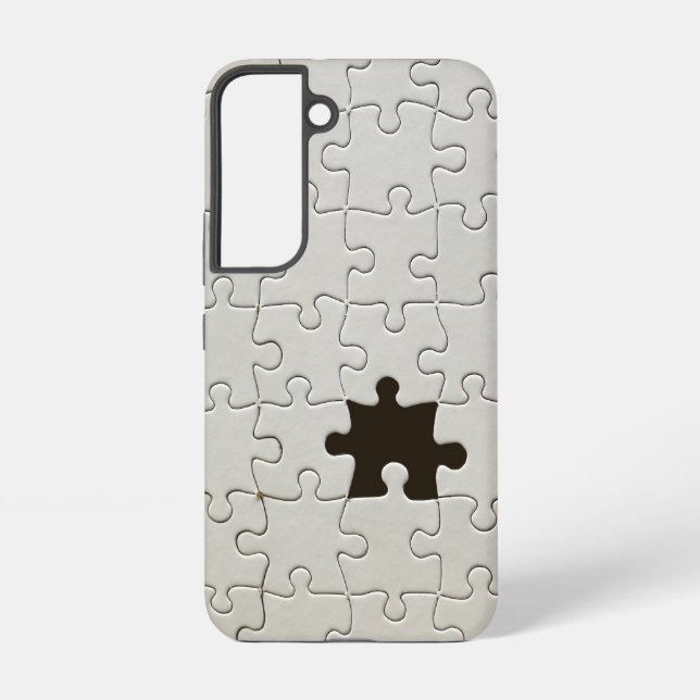 Vermisst Jigsaw Puzzle Piece White Samsung Galaxy Hülle (Rückseite)