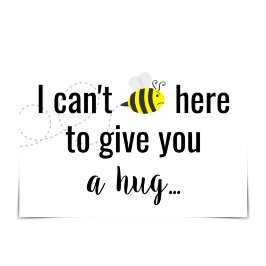 "Vermisst: Kann hier nicht sein" Funny Bee Bug Car Karte