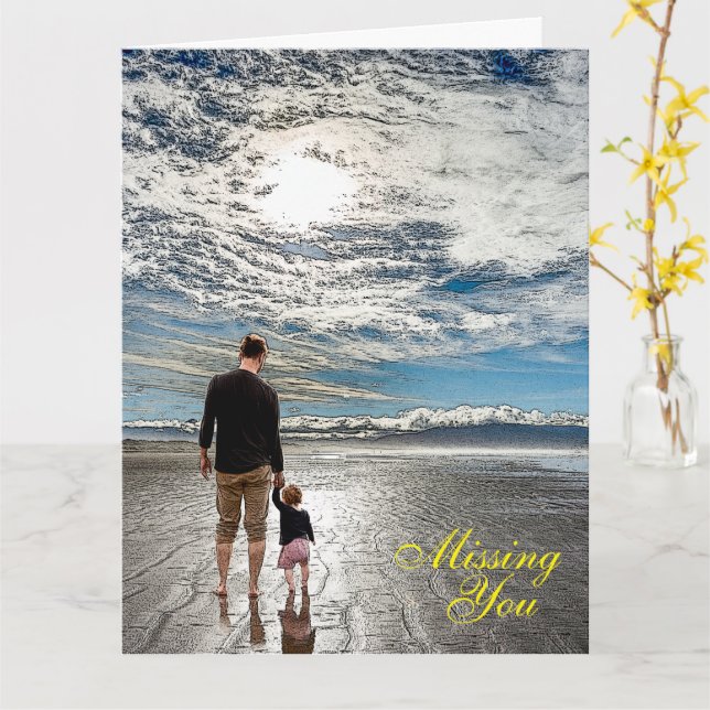 Vermisst Karte (Gelbe Blume)