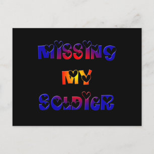 Vermisst mein Soldat Postkarte