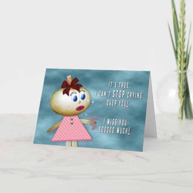 VERMISST! ONION CYING - Kartoffelfamilie Karte (Vorderseite)