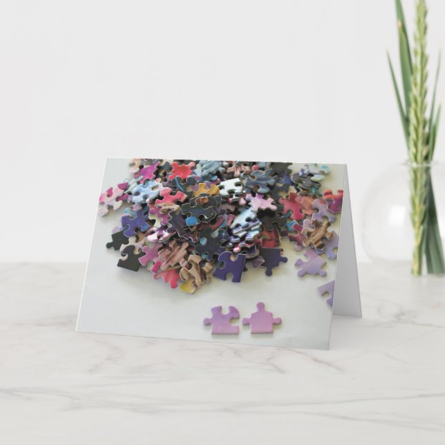 Vermisst Puzzleteile auf Karte (Vorderseite)