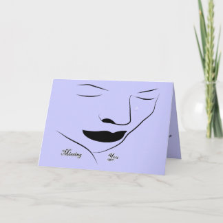 Vermisst Sie so viel Grußkarte Karte